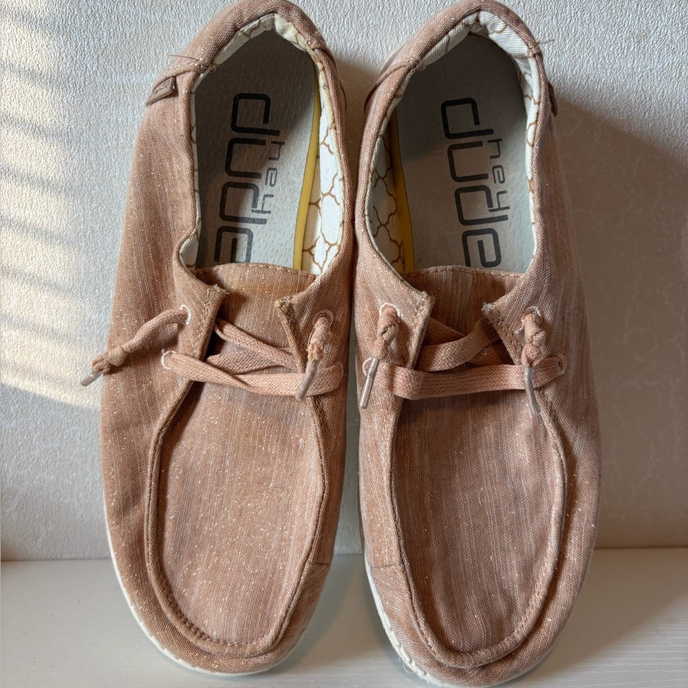 Hey Dude Tan Slip-On Shoes